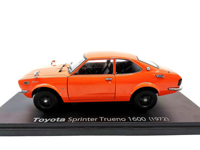 【熱賣精選】汽車模型 車模 收藏模型國產名車 1/24 豐田 Sprinter Trueno 1600 1972 合金汽車模型