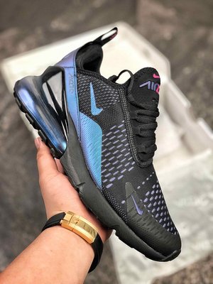 Nike Air Max270 黑藍 變色龍 網布 氣墊 時尚 休閒運動慢跑鞋 AH8050-020 男鞋
