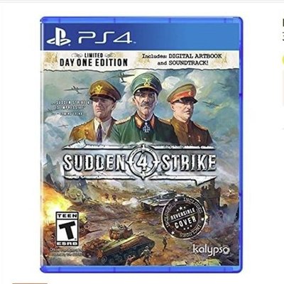 PS4正版戰略游戲光盤 突襲4 裝甲騎兵4 Sudden Strike4 中文 現貨~獨特爆款 優惠價 ！