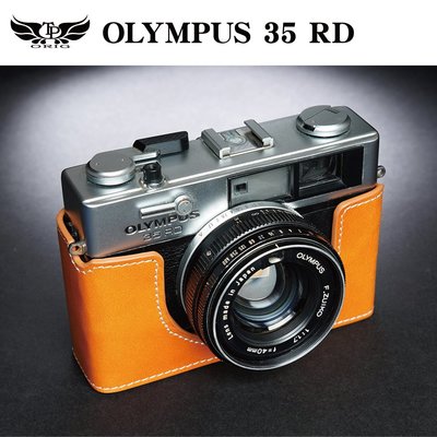 【台灣TP】真皮 適用於 Olympus 35RD / 35DC 相機底座 相機包 皮套