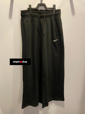 【Simple Shop】NIKE Sportswear 運動長褲 NIKE 寬褲 棉質 黑 女款 CU6157-010