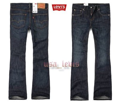 【亮藍原色淺刷29-44腰】美國LEVI S RED 527 BOOTS 三色車線低腰靴型牛仔褲501