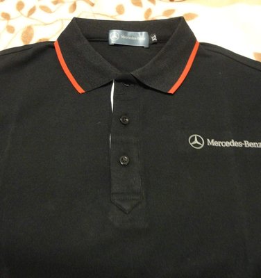 Benz AMG‧中華賓士 原廠 AMG 高級 AMG logo 跑車車主專屬polo 衫~全新真品 (黑色)XL
