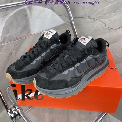 全新正品 Sacai x Nike Vaporwaffle 全黑 解構 休閒運動鞋 男女鞋 DD1875-001