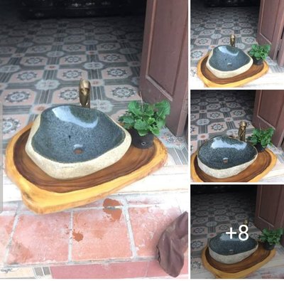 越南進口~自然形原石洗手缽(多款可選)