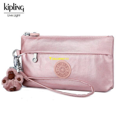 現貨 Kipling凱浦林女士迷你長款錢包新款時尚簡約手機包手拿包零錢包 可開發票