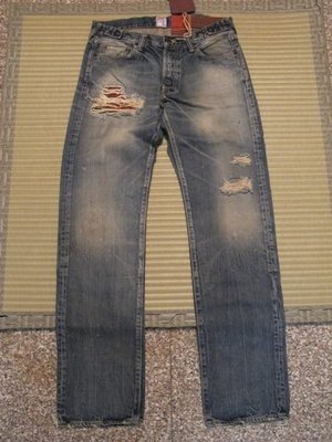 Prps Jeans p53p18x BARRACUDA 日本製 紫製品 牛仔褲 羊毛內襯 刷破 水洗 LVC ATOMS NBHD CLOT NUDIE