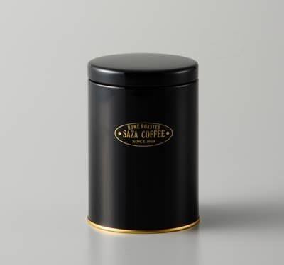 【豐原哈比店面經營】日本 SAZA COFFEE 咖啡儲豆罐 保鮮罐 密封罐 200g-黑色