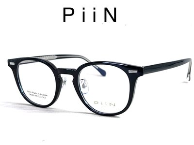 【本閣】PiiN 98309 日式復古光學眼鏡黑色大圓框 鏡腳雕刻 金子增永moscot effector dita