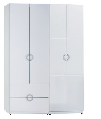 【新和興家居】費歐娜4.6尺白色開門衣櫃/更衣室衣櫃02-52316-D