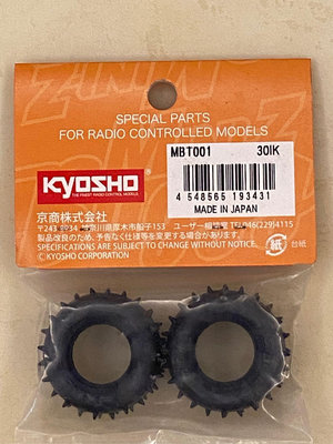 KYOSHO MINI-Z BUGGY用原廠零件（MBT001）原 廠千里馬輪胎（2PCS）