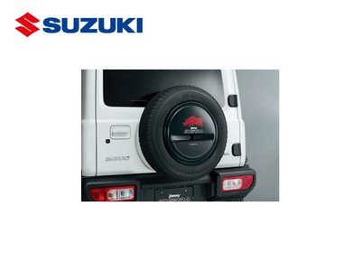 【Power Parts】SUZUKI 日規選配件-備胎罩貼紙(紅色犀牛) SUZUKI JIMNY 2019-