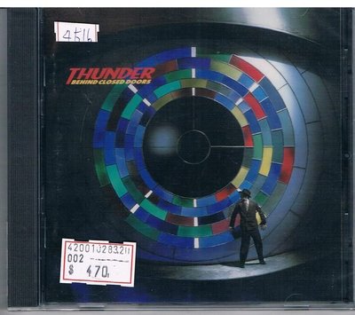 [鑫隆音樂]西洋CD-雷電Thunder : Behind Closed Doors 半開半合之門 /全新/免競標