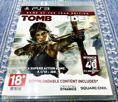 幸運小兔 PS3 古墓奇兵 年度遊戲版 中文版 Tomb Raider Game of the Year Edition