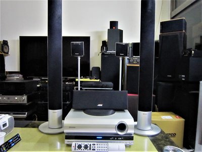 老楊音響 二手 PIONEER XV-DV434 5,1ch/DVD/CD/TUNER+4只柱式/中置/重低音+遙控器