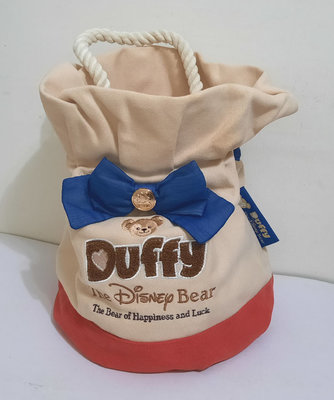 日本迪士尼海洋樂園 Duffy 達菲熊手提袋/帆布袋/束口袋
