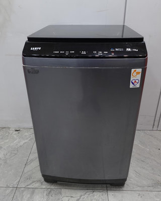 桃園二手家電 推薦-SAMPO 聲寶 11公斤 變頻 直立式 洗衣機 ES-C11DA 2022 便宜 家電 避風港