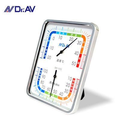 【含稅】Dr.AV聖岡 GM-1310 溫濕度計 溫度 濕度 溫度計 溼度計 超大面板 6段彩色標示清晰易讀