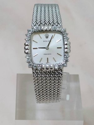 鑫泰典精品 勞力士 ROLEX 徹里尼PRECISION系列  18K白金材質 手錶 名錶 古董錶 收藏級手錶