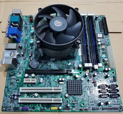 宏碁H57H-AM主機板+Intel Core i5-660處理器〈3.3G〉+8GB終身保固記憶體、良品、附擋板與風扇