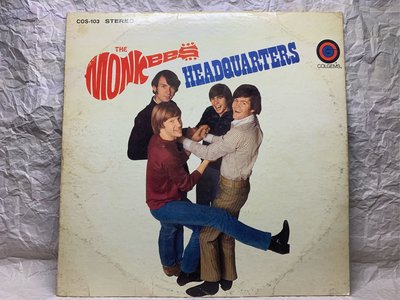 美國流行搖滾樂團-頑童合唱團-愛情總部 LP二手專輯黑膠(美國首版重量盤）The Monkees - Headquarters Album Vinyl