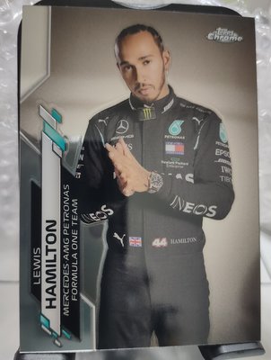 2020 Topps Formula 1 Chrome #1 Lewis Hamilton 黑帝第一張賽車金屬卡