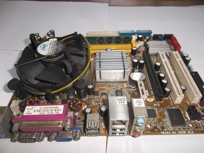 華碩主機板 ASUS P5GC-MX/1333,,沒有CPU,風扇,有2G記憶體