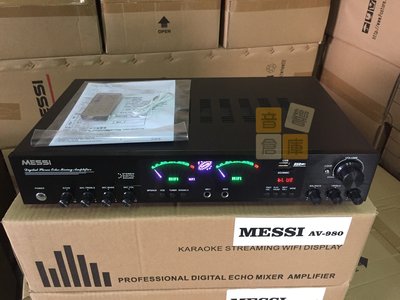 【音響倉庫】MESSI卡拉OK(USB/SD/藍芽5.1聲道)擴大機，AV-980