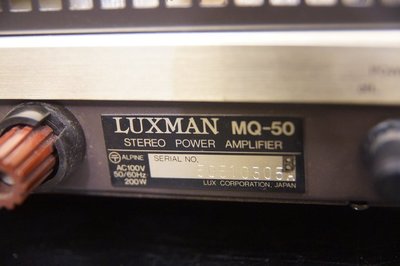 439.LUXMAN MQ-50頂級經典銘品美國奇異 GE KT88*4 近代的真空管後級擴大機特價4.6萬元