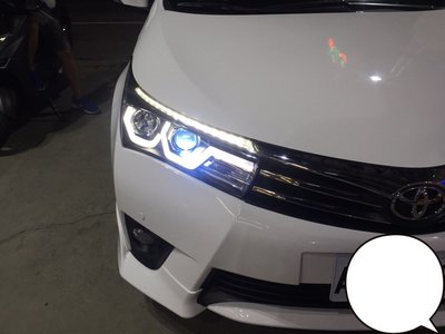 【炬霸科技】ALTIS X 魚眼 大燈 LED 日行燈 導光 條 11代 NEW Corolla 頭燈 BMW 款 16