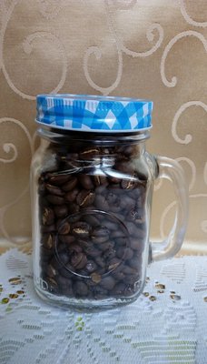 A++~台灣咖啡豆 阿里山咖啡豆.最佳伴手禮~玻璃杯罐