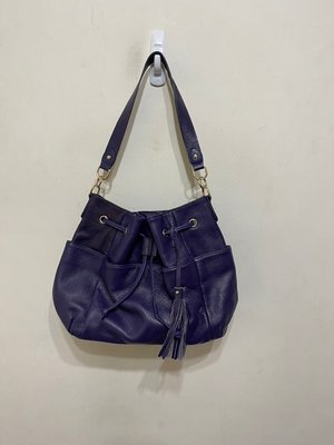 「 二手包 」 COSA 真皮手提斜背包（藍紫）189