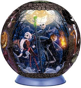 2024-221 絕版3D立體球形240片日本正版拼圖 迪士尼 聖誕夜驚魂 傑克