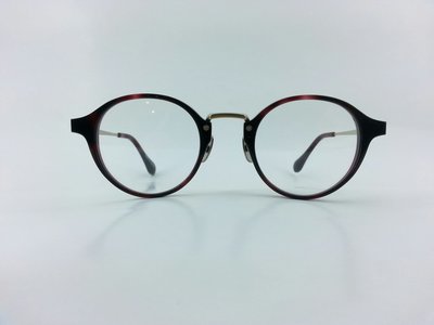 杉本圭-日本手工眼鏡-KS-88-紅玳瑁色-睛明眼鏡