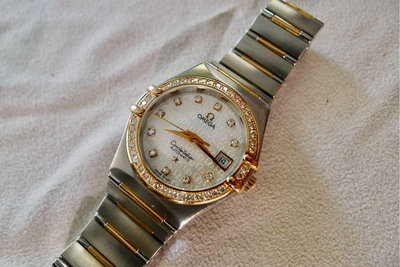 Omega 50週年 星座系列 原鑲鑽錶