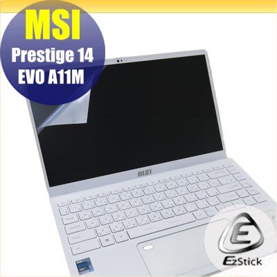 【Ezstick】MSI Prestige 14 Evo A11M 靜電式筆電LCD液晶螢幕貼 (可選鏡面或霧面)