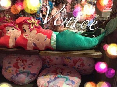 VENICE109維娜絲日本連線東京迪士尼海洋館限定超可愛超夯,火紅愛麗兒小美人魚娃娃絨毛抱枕,玩偶,靠枕,,現貨