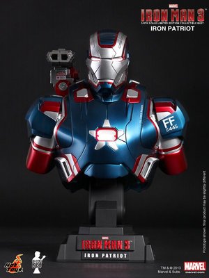 金錢貓雜貨 全新 Hot Toys HTB12 1/4 鋼鐵人 Iron Man 鋼鐵愛國者 半胸像