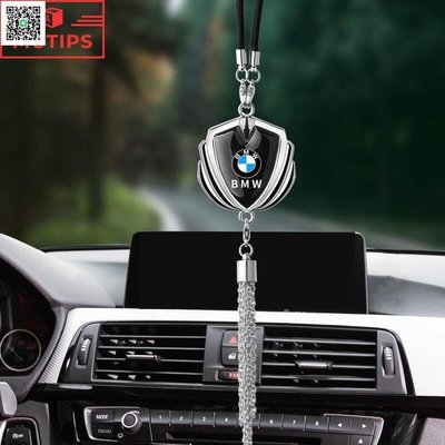 寶馬汽車3D金屬徽章後視鏡吊墜裝飾適用於BMW E36 E46 F30 E39 E60 X1 E84 F48 F25