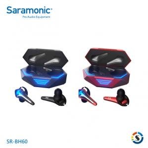 Saramonic 楓笛 SR-BH60-R-B • SR-BH60  真無線遊戲藍牙耳機 【紅色 / 黑色 】公司貨