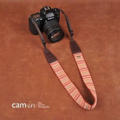 cam-in棉織時尚文藝個性微單單反攝像機相機背帶/肩帶c~特價