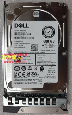 DELL R450 R550 R650 R750 R750xa 600G 10K 2.5 SAS 12GB 硬碟