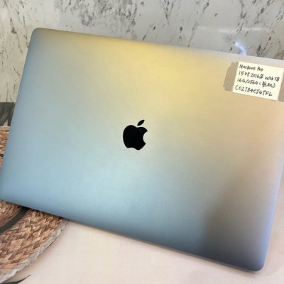 【現貨福利 快速出貨🚀】MacBook Pro 15吋 2016年 with TB 16g/256g 灰色 台灣公司貨