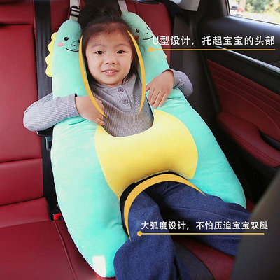 兒童車載睡覺神器后排汽車抱枕小孩大人長途坐車枕頭安全帶護肩套