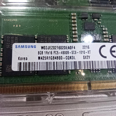 全新ROG筆電一買就拆下SAMSUNG三星DDR5 4800 16G（8G+8G）筆記型電腦記憶體-單面顆粒-高雄可自取