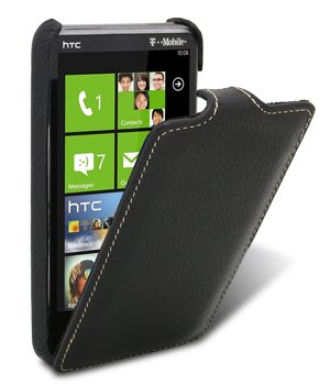 【Melkco】出清現貨 下翻荔黑 HTC宏達電 HD7 T9292 4.3吋 真皮 皮套 保護殼保護套手機套