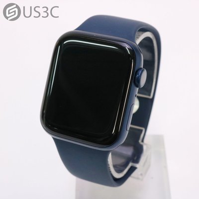 【US3C-小南門店】公司貨 Apple Watch Series 6 44mm GPS 藍色鋁金屬錶殼 深邃藍色運動型錶帶 心率偵測 血氧濃度感測