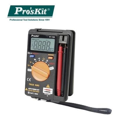 Pro'sKit 寶工 MT-1506 口袋型真有效值自動電錶