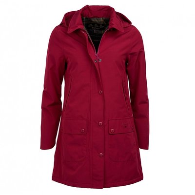 【英國Barbour】Brisk深粉紅色 女士防水風衣夾克 防水外套 風衣外套 防水夾克 防風外套 風衣 雨衣