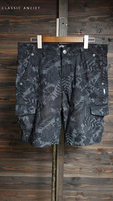 CA 日本品牌 BIG TRAIN 深灰黑花紋 工作短褲 XL號 一元起標無底價Q133
